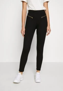 Even&Odd Zip Punto Leggings - Legging - Black