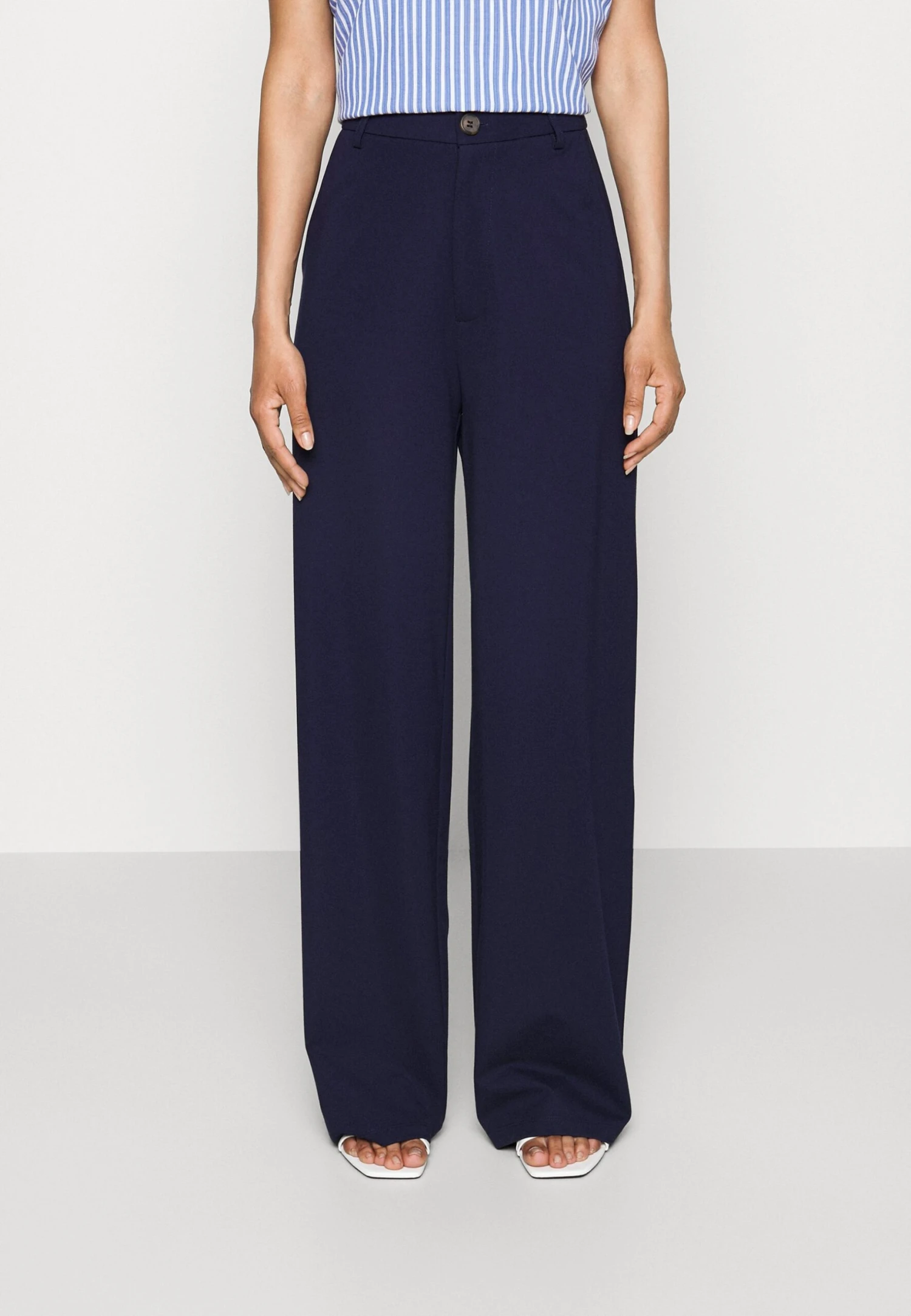 Petite Tailored Wide Leg Trouser - Pantalon Classique