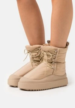 Even&Odd Snow Boot - Bottines À Plateau - Beige
