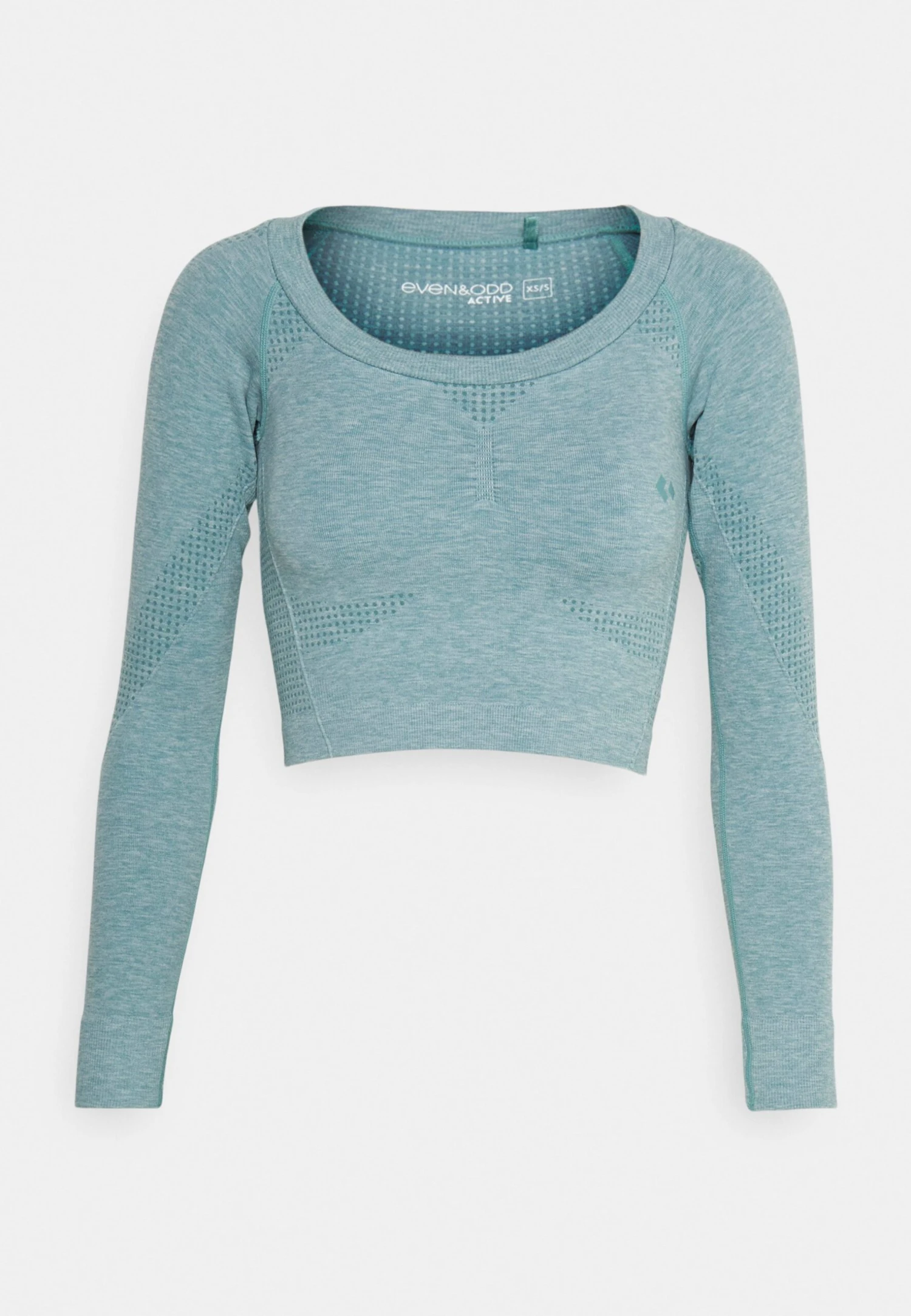 Seamless Cropped Longsleeve - T-Shirt À Manches Longues - Blue-Grey – Image 4