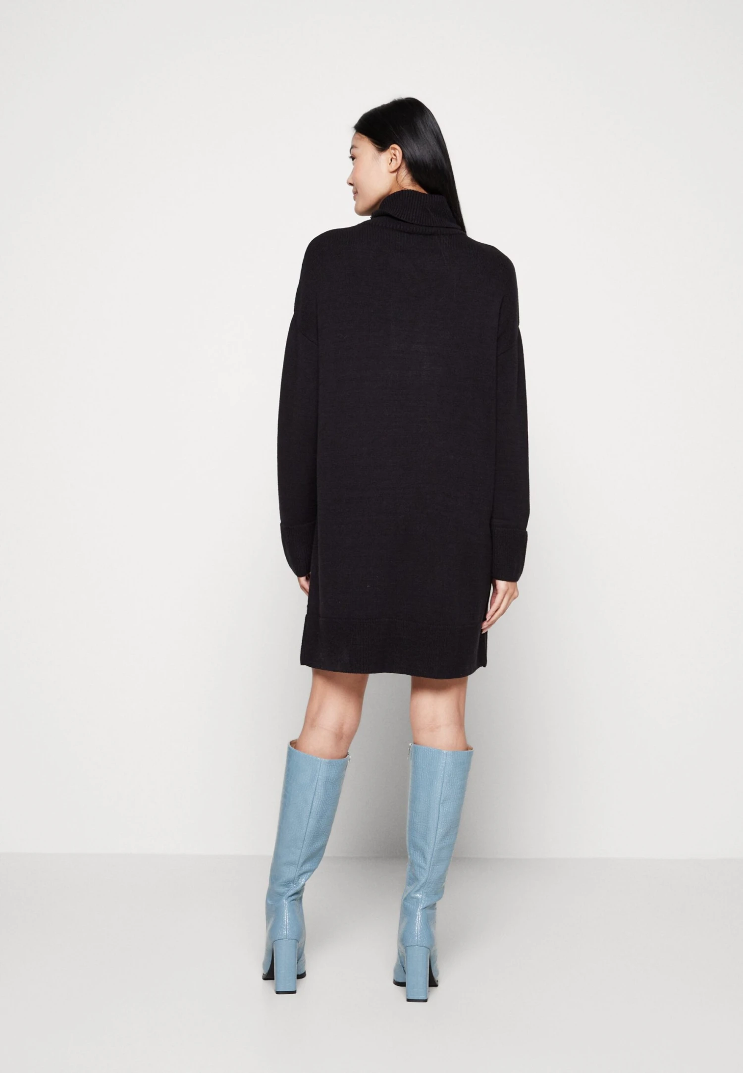 Even&Odd Rollkragen Mini Basic Strickkleid - Robe Pull - Black â Image 3