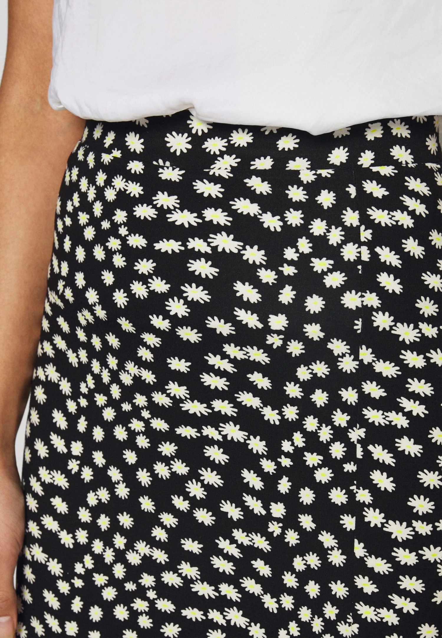 Midi Straight High Skirt - Jupe Crayon - Black/White â Image 6