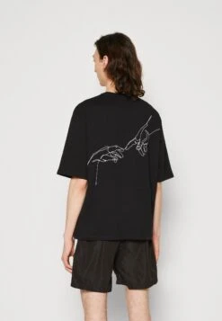 Even&Odd Unisex - T-Shirt Imprimé - Black